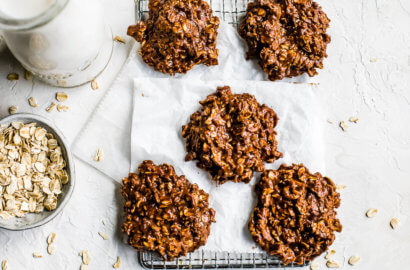 Chocolate Peanut Butter No Bake Protein Cookies