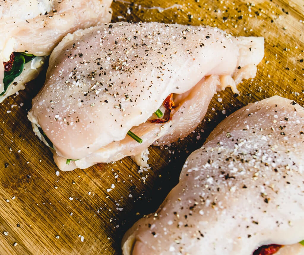 Sun-dried Tomato, Spinach and Cheese Stuffed Chicken Breast - Healthy ...