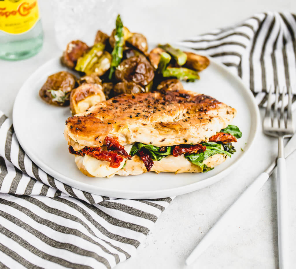 Stuffed Sundried Tomato Chicken Breasts