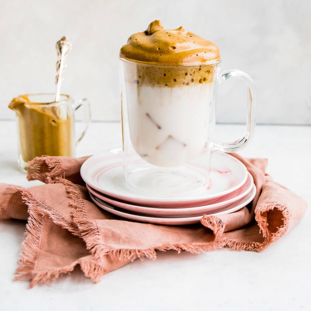 Whipped Coffee in a glass