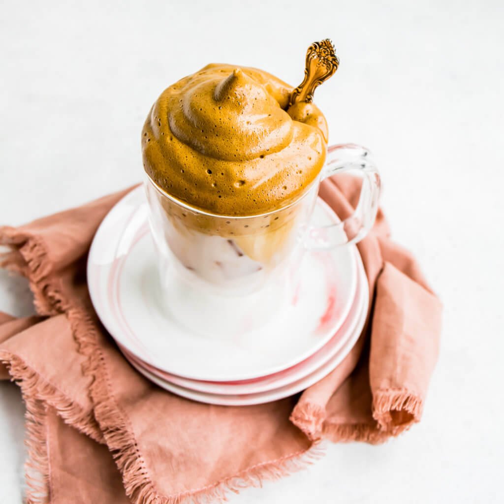 Whipped Coffee in a glass