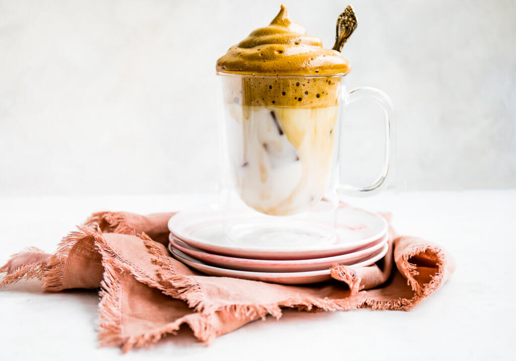 Whipped Coffee in a glass 