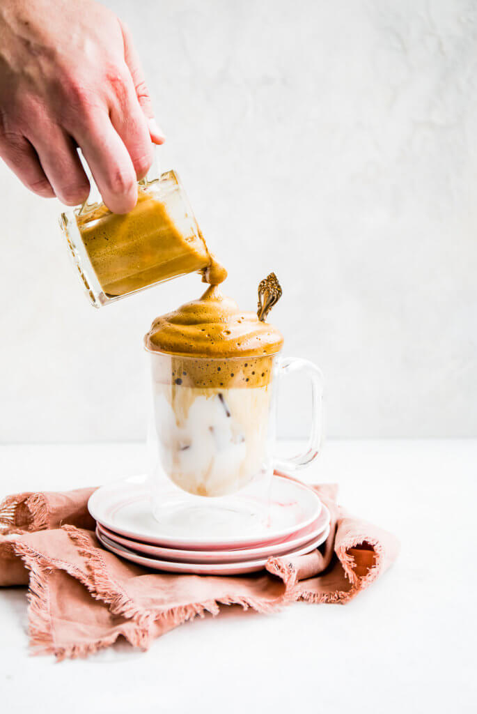 Whipped Coffee in a glass