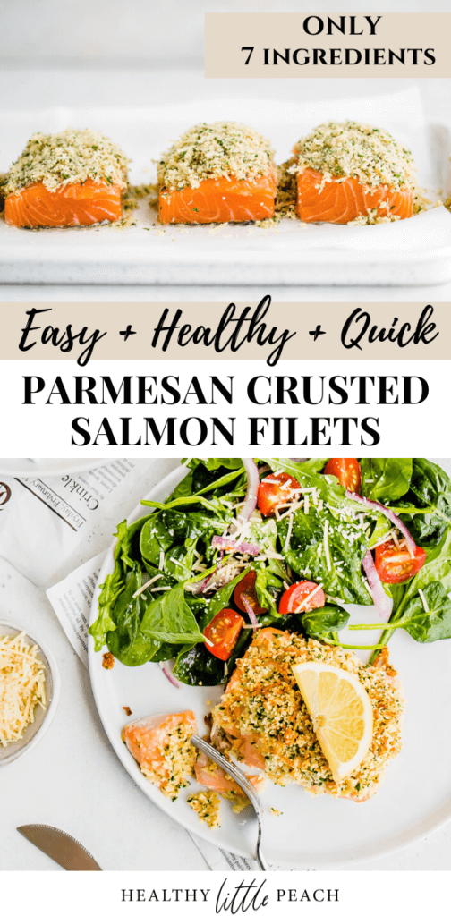 Parmesan Crusted Salmon - Healthy Little PeachHealthy Little Peach