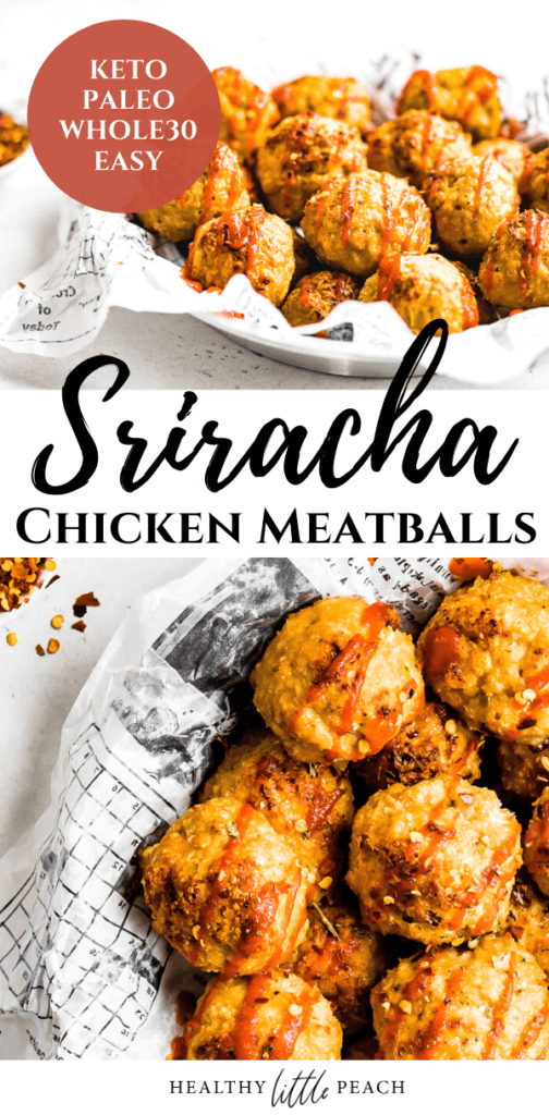 Sriracha Chicken Meatballs