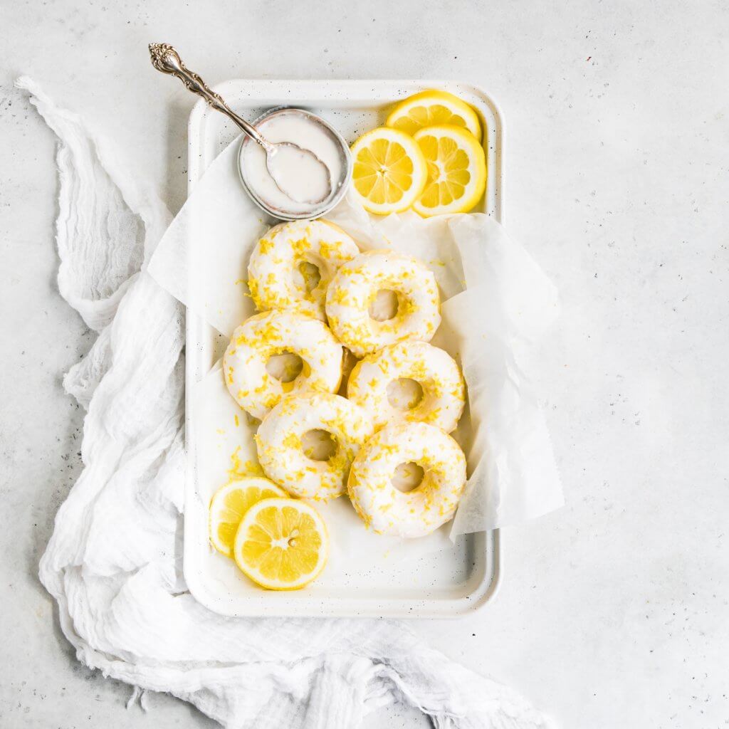 Lemon Vanilla Protein Donuts