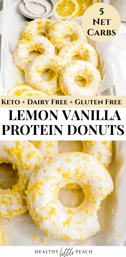 Lemon Vanilla Protein Donuts