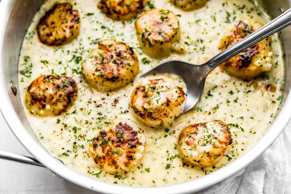 Recipe Low Calorie Small Scallops : Seared Scallops In ...