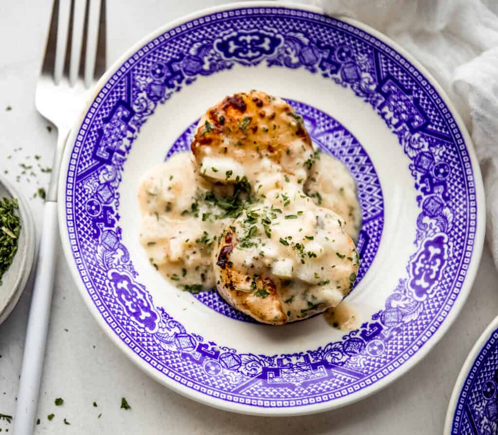 Creamy Garlic Scallops 