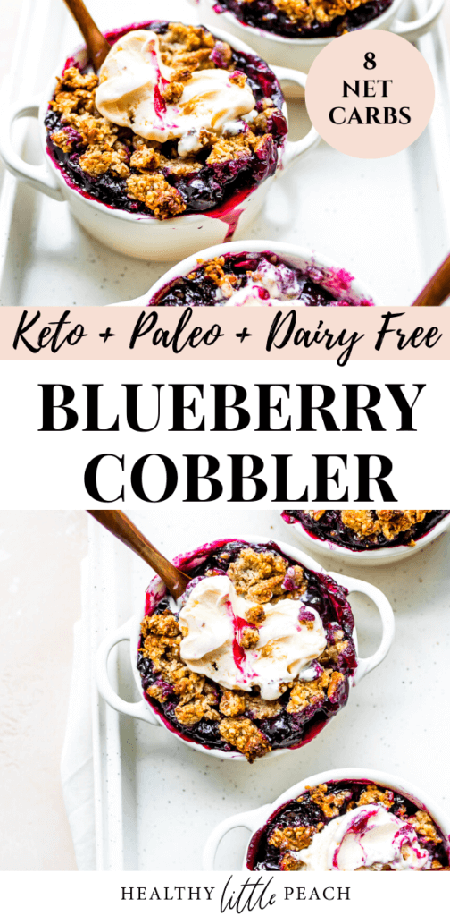 Blueberry Cobbler Pinterest Pin