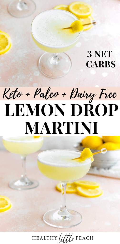 Keto Lemon Drop Martini