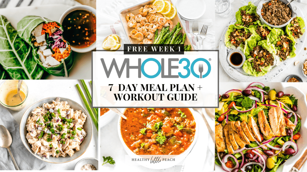 Whole30 Meal Plan picture with link 
