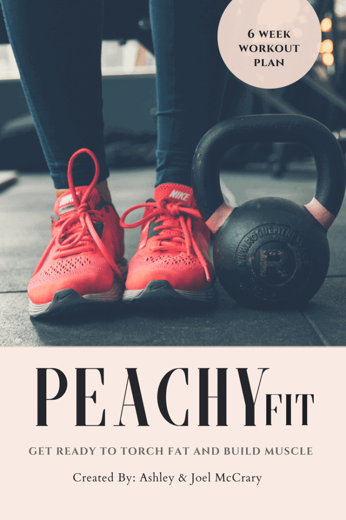 photo of red workout shoes and kettle bell