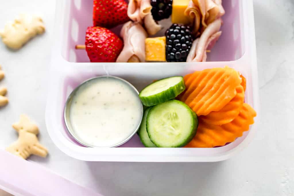 Ello Plastic Salad Bento Set Mauve