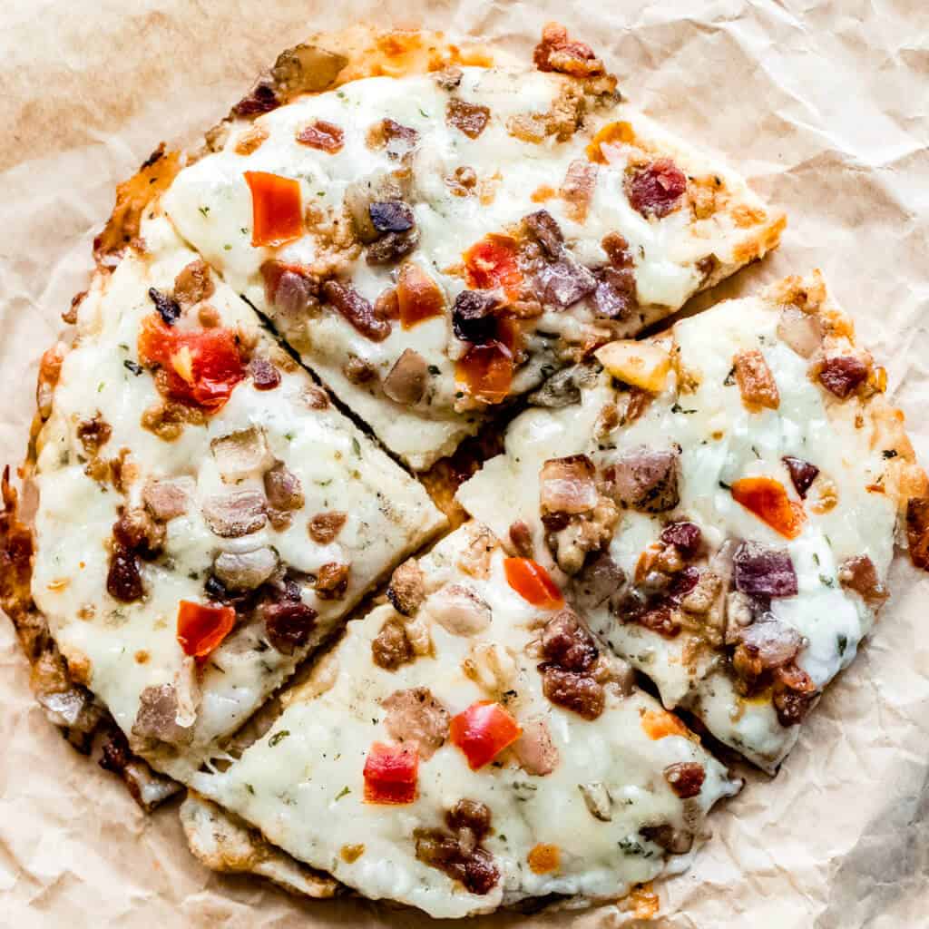 Bacon Keto Pizza with Smart Crust