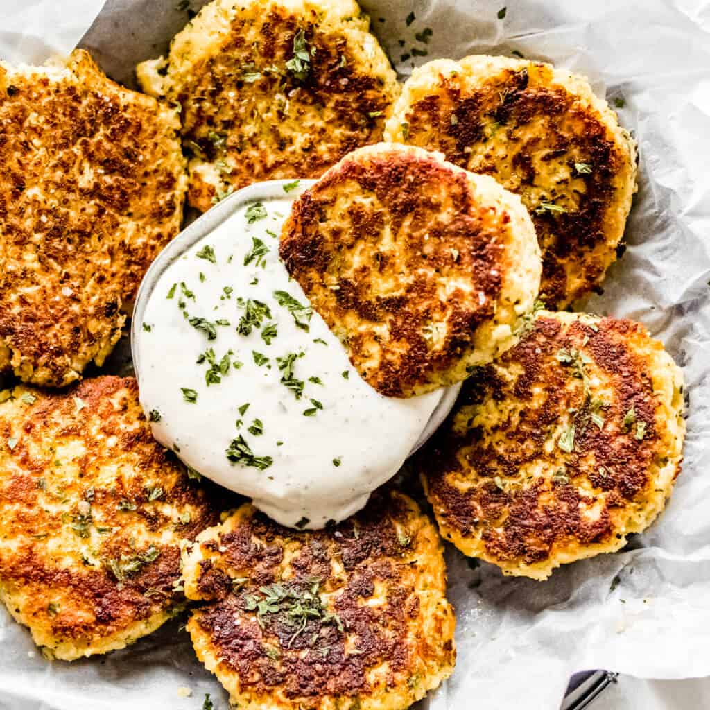 Cauliflower Fritters Whole30 And Keto Healthy Little Peach