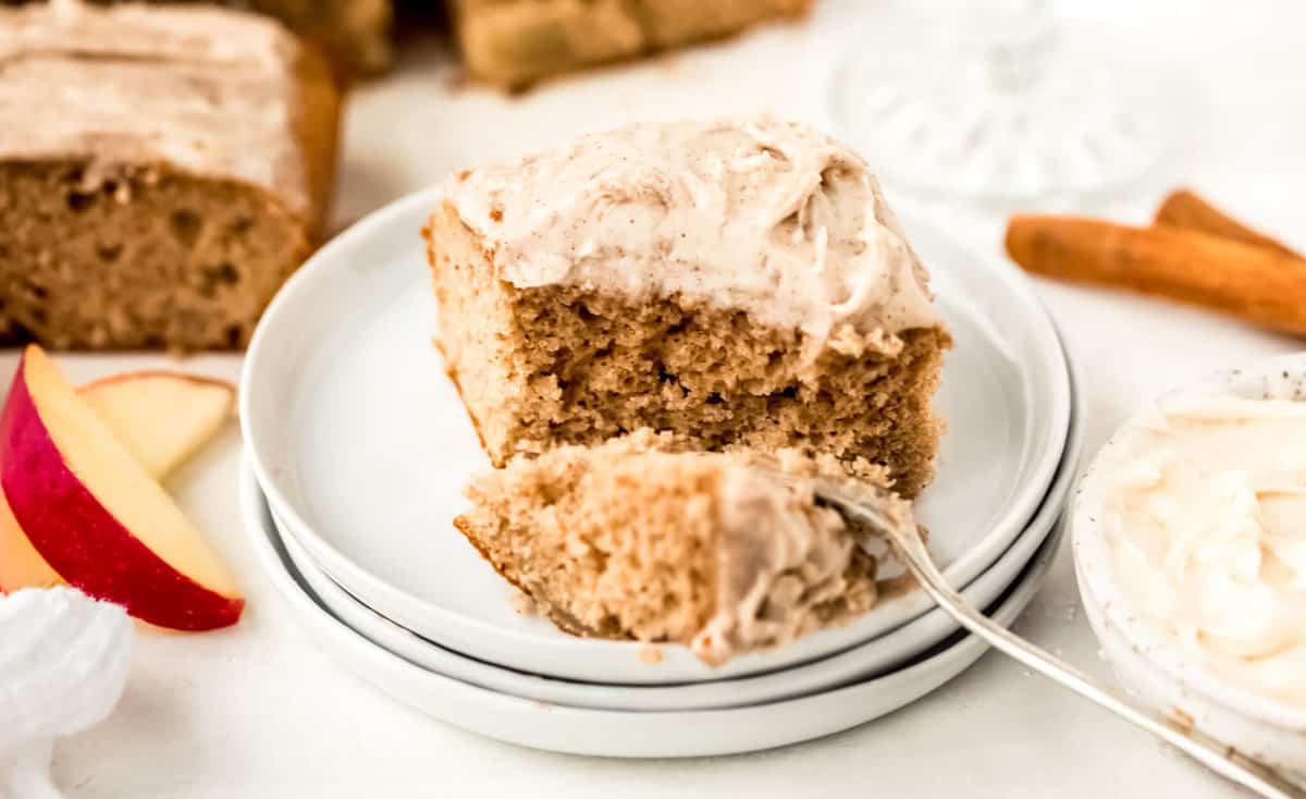 Apple Cake with Brown Sugar Frosting