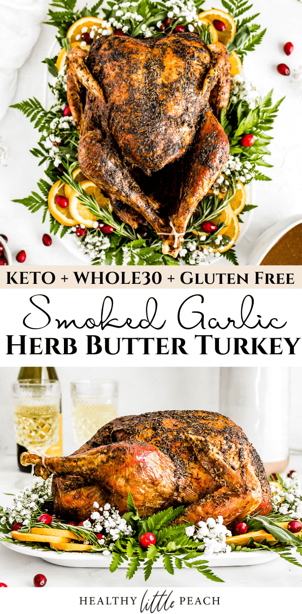 Smoked Garlic Herb Butter Turkey Pinterest Pin