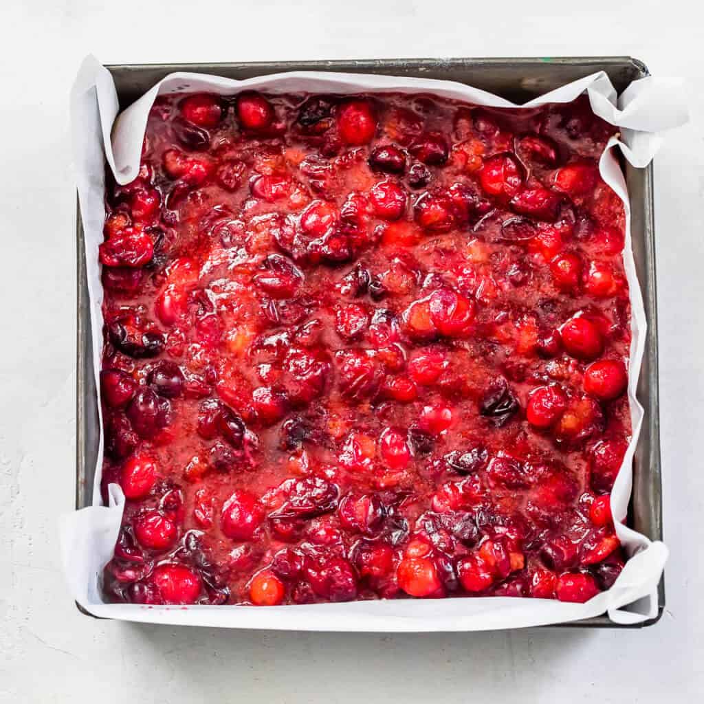 Keto Cranberry Crumble Bars Healthy Little Peach