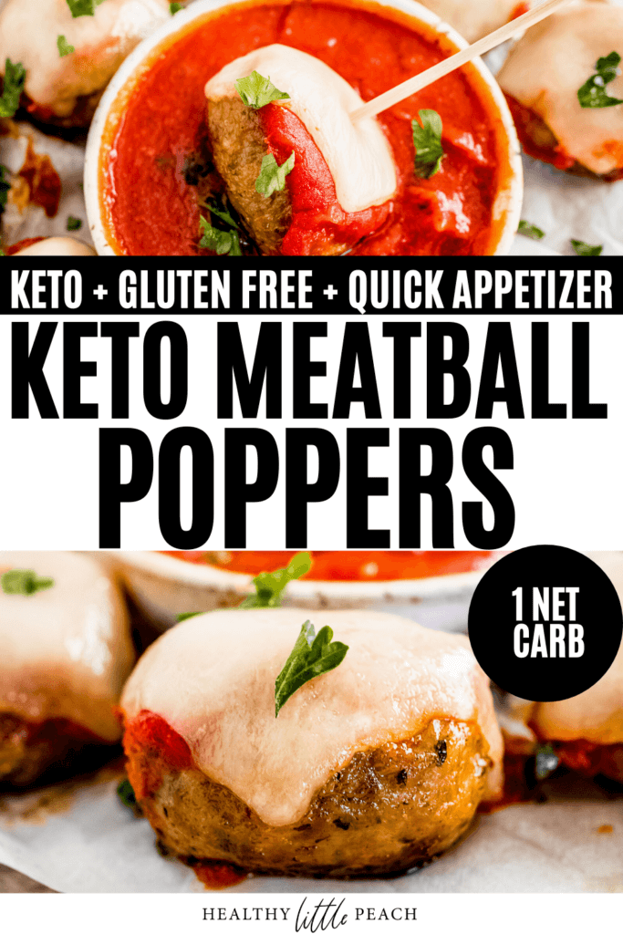 Keto Meatball Poppers Pinterest Pin 