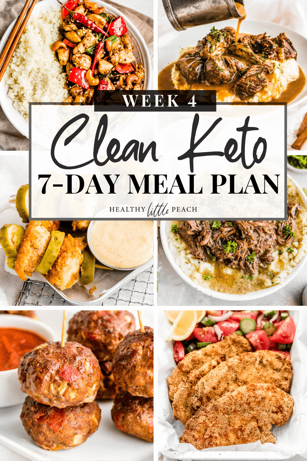 Clean Keto Meal Plan-Week 4 - Healthy Little PeachHealthy Little Peach