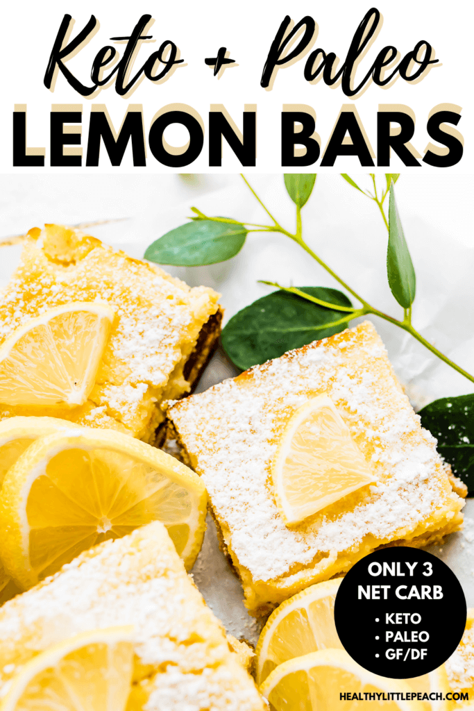 Keto Lemon Bars Pinterest Pin