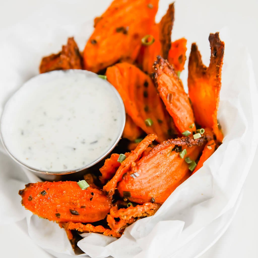 carrots with chives and ranch