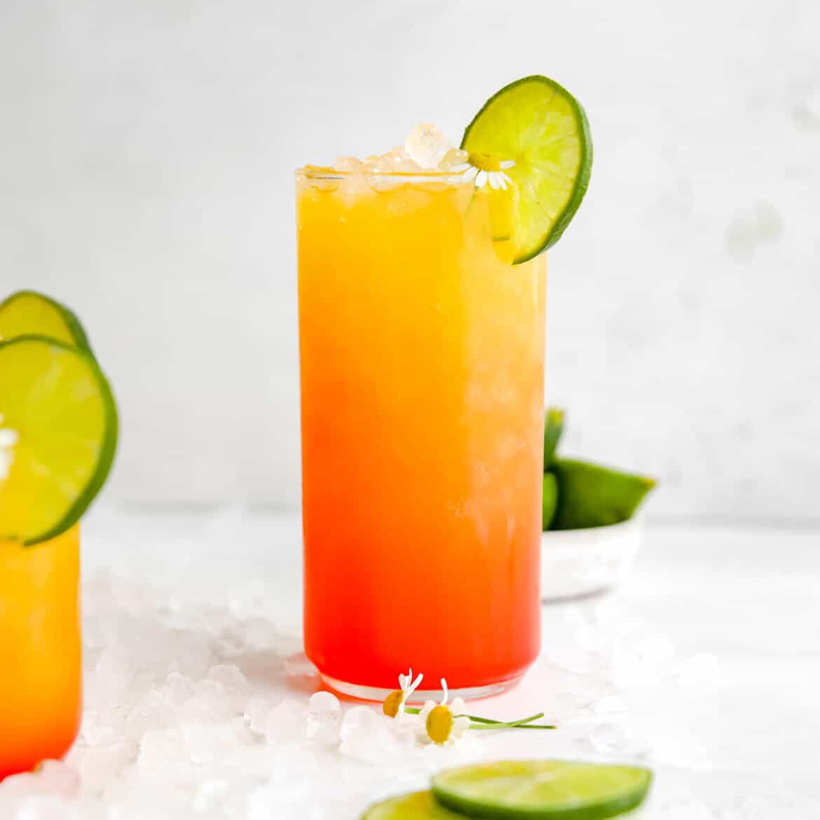 Pineapple Rum Punch Cocktail - Healthy Little Peach