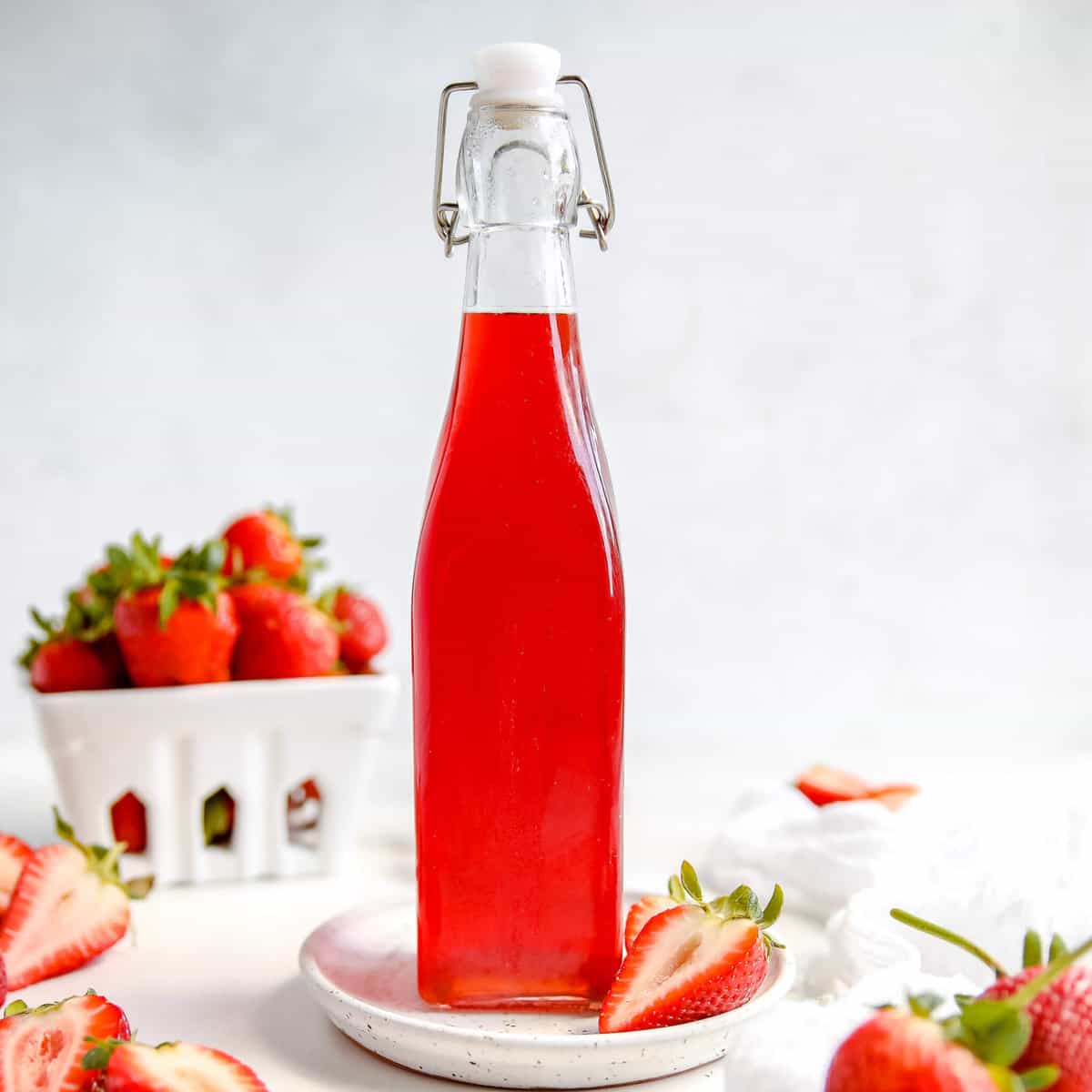 Keto Strawberry Simple Syrup Paleo Healthy Little Peach