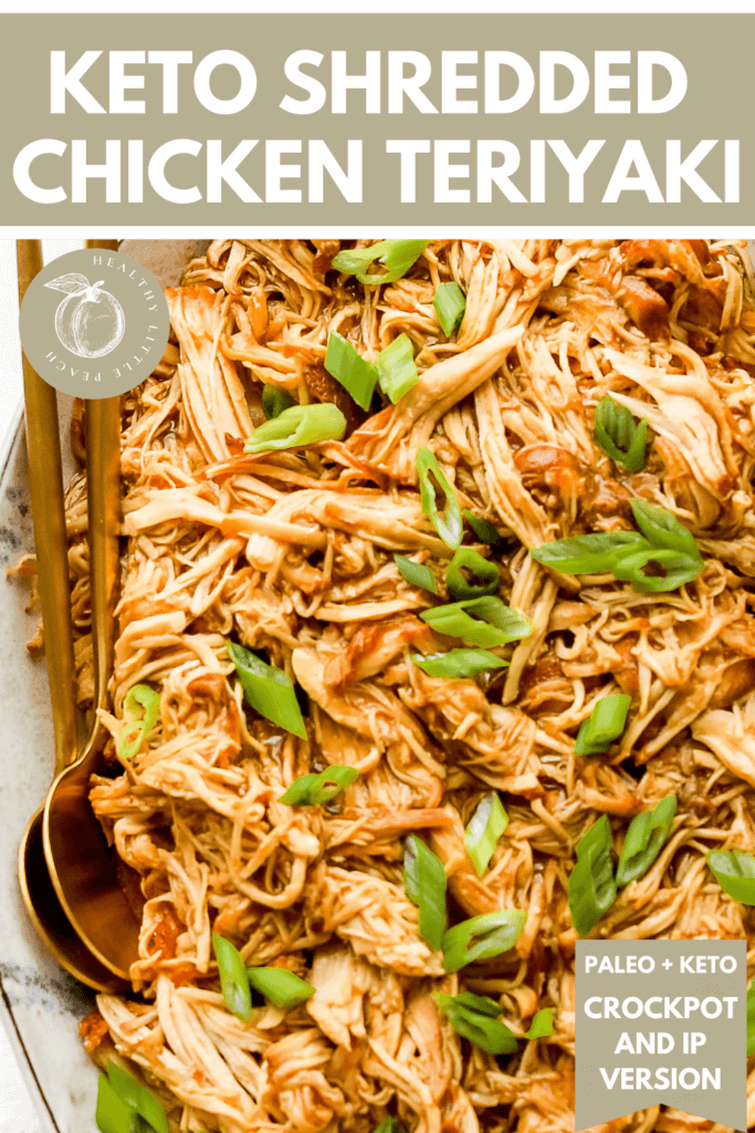 Keto Shredded Chicken Teriyaki Pinterest Pin