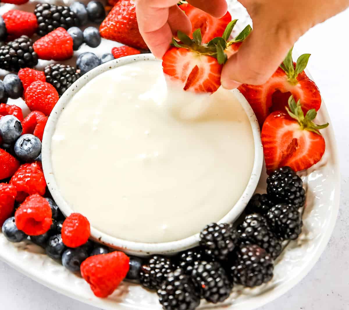 Easy DairyFree Fruit Dip (Keto + Paleo) Healthy Little Peach