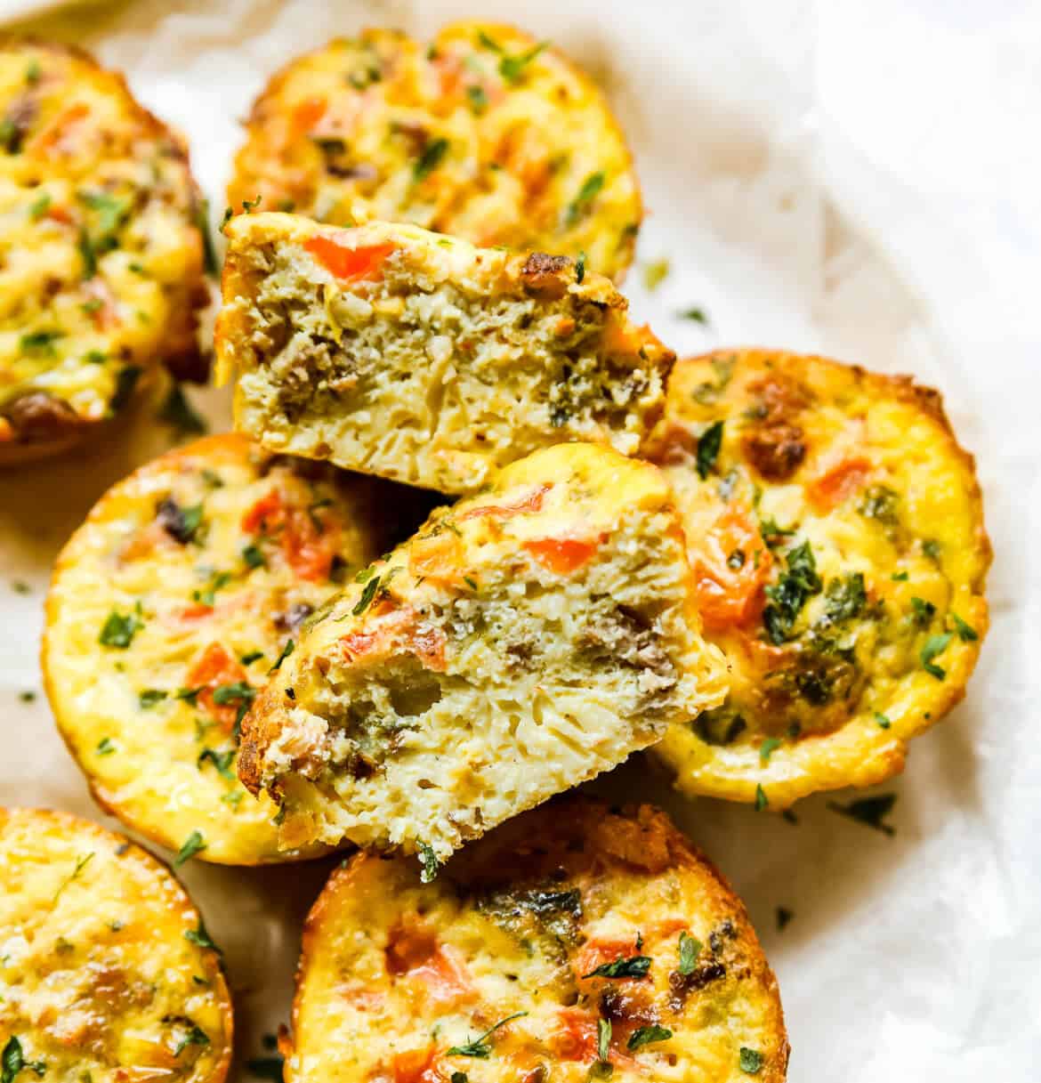 Keto Egg and Sausage Muffins | without Dairy! | Healthy Little Peach
