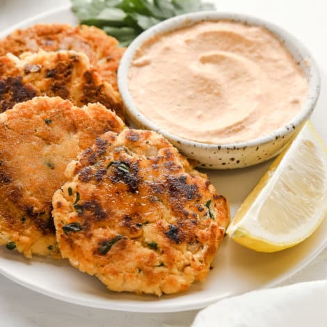 Salmon Patties and Remoulade Sauce (Keto + Whole30) - Healthy Little Peach