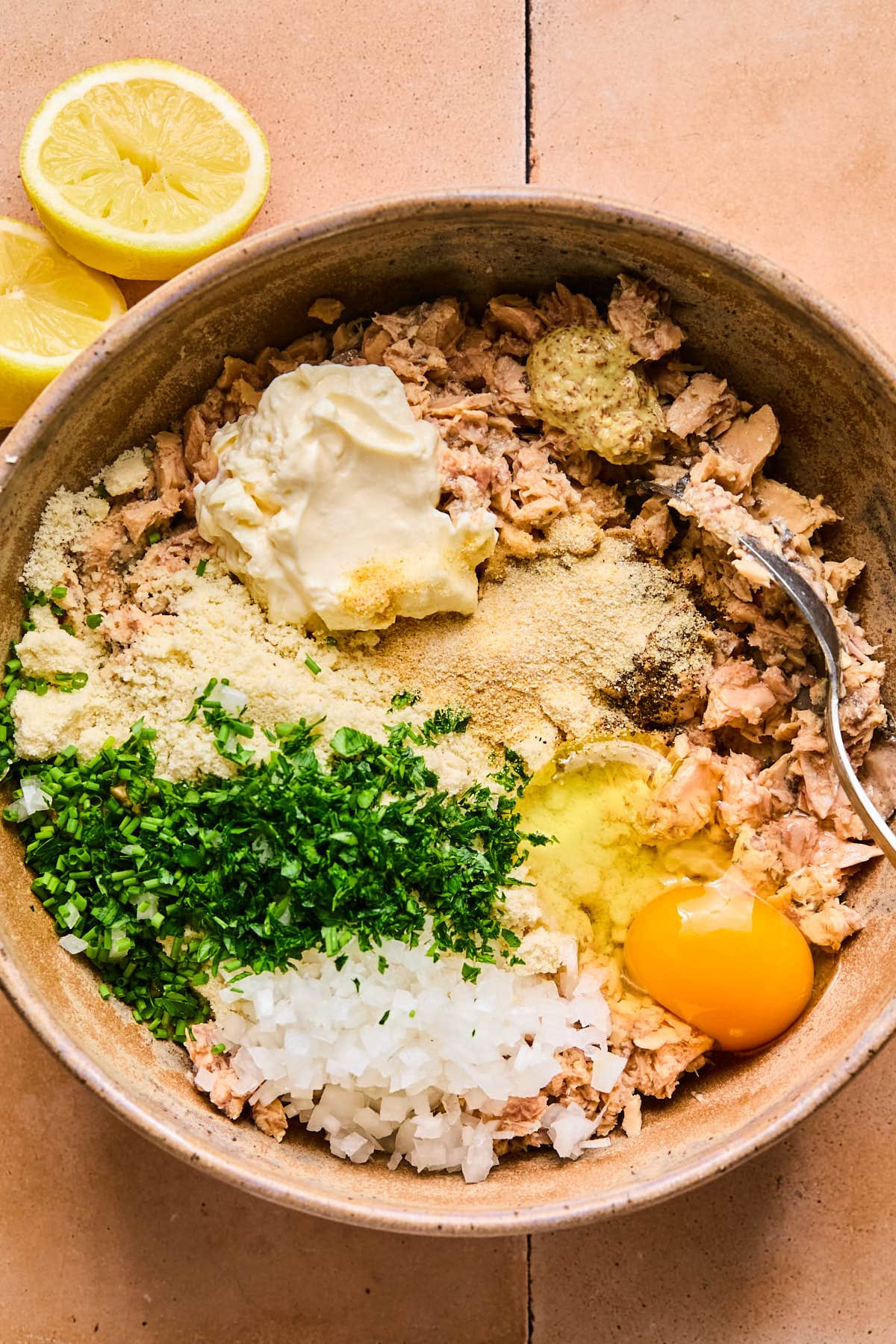 ingredients in a mixing bowl 