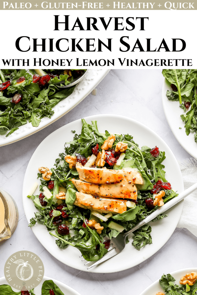 Harvest Chicken Apple Salad with Honey Lemon Vinaigrette Pinterest Pin
