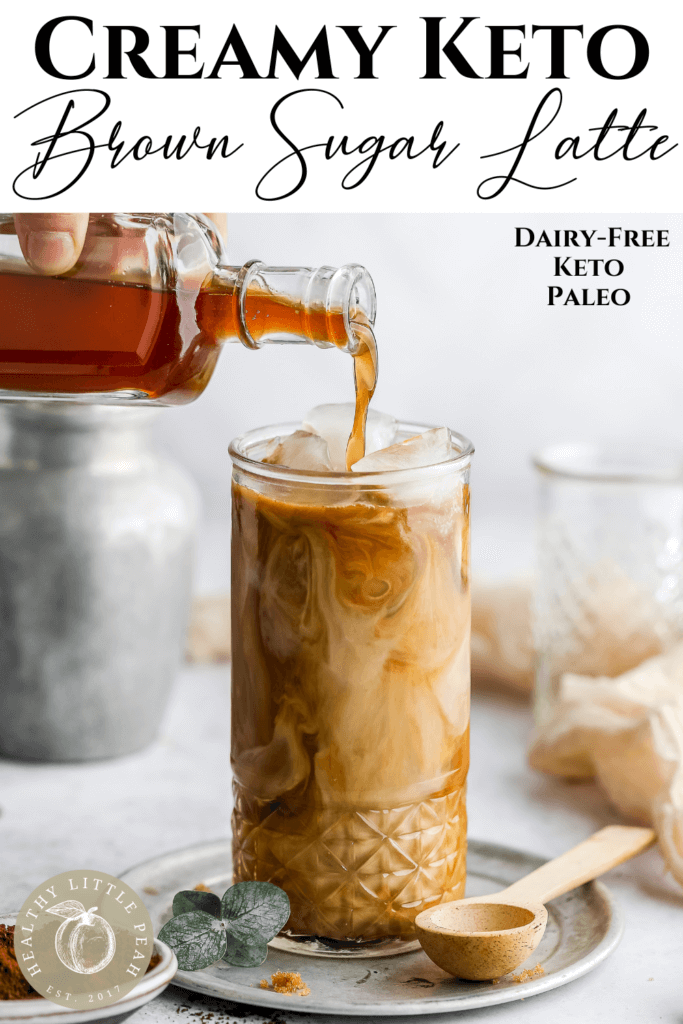 Keto Brown Sugar Latte Pinterest Pin