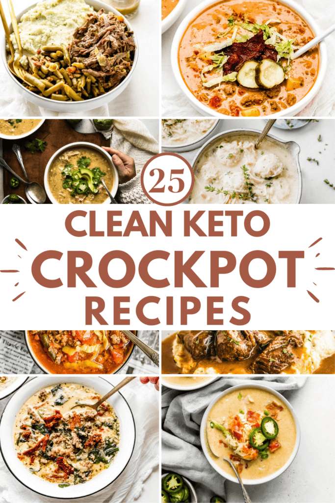 25 Clean Keto Crockpot Recipes Pinterest Pin
