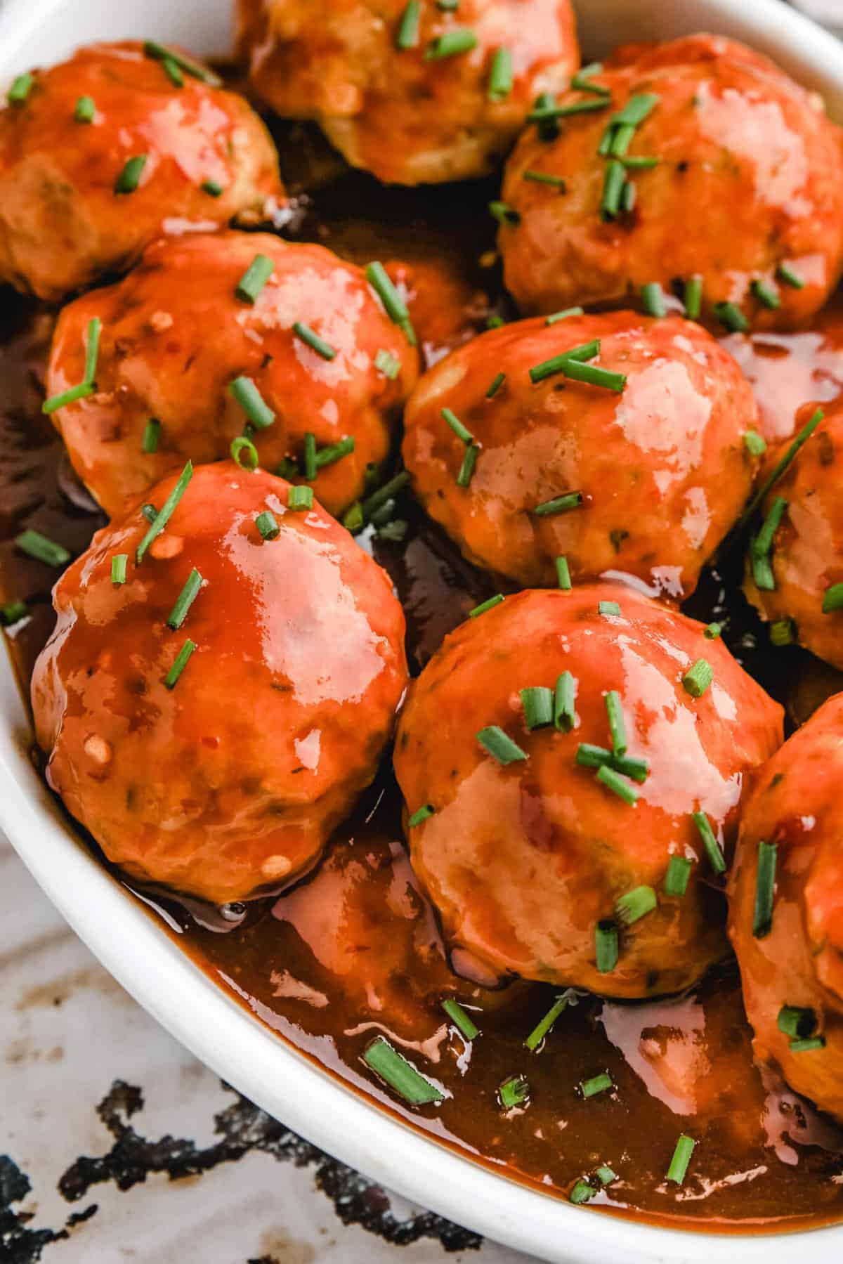 Firecracker Meatballs | Easy Party Appetizers | Healthy Little Peach