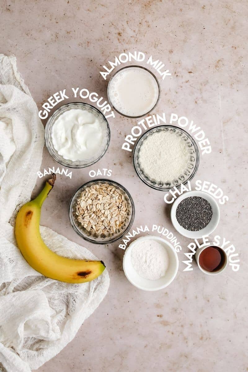 Banana Cream Pie Protein Overnight Oats