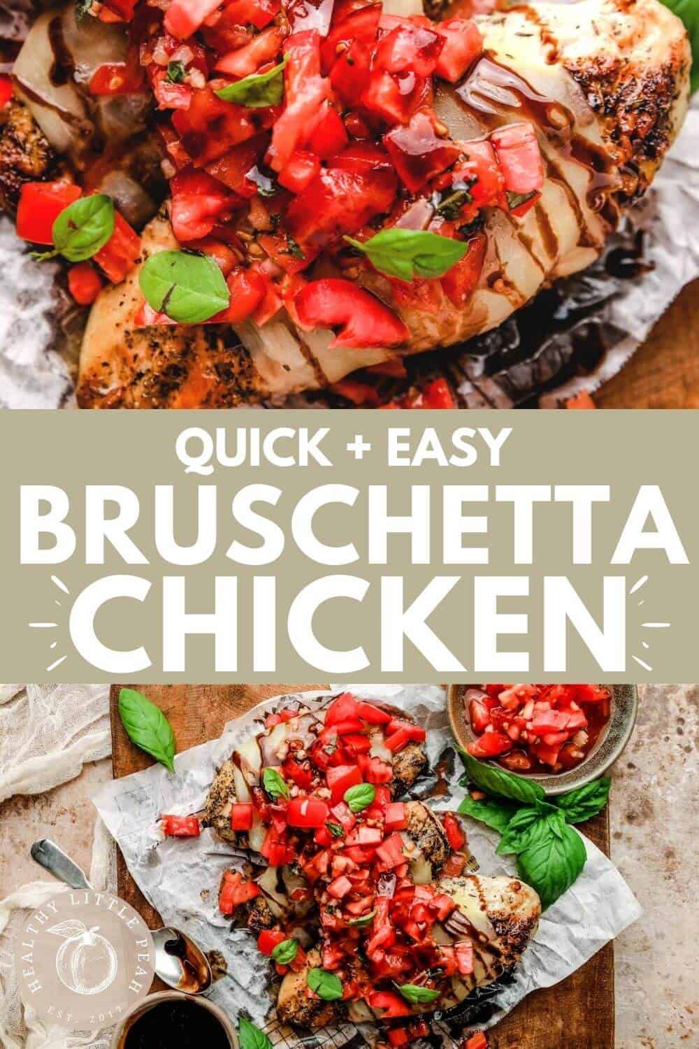 20-Minute Grilled Bruschetta Chicken | Healthy Little Peach