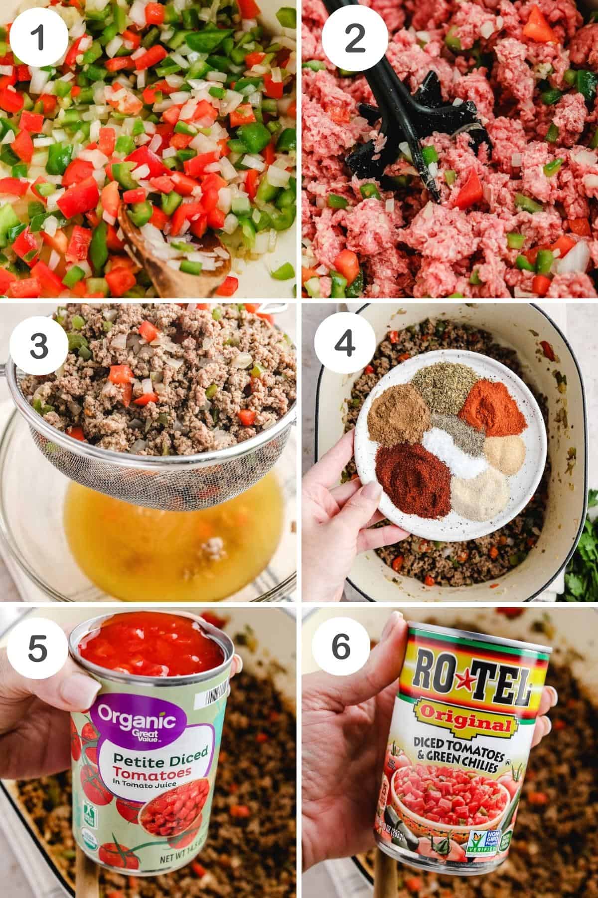 recipe step by step photos numbered. 