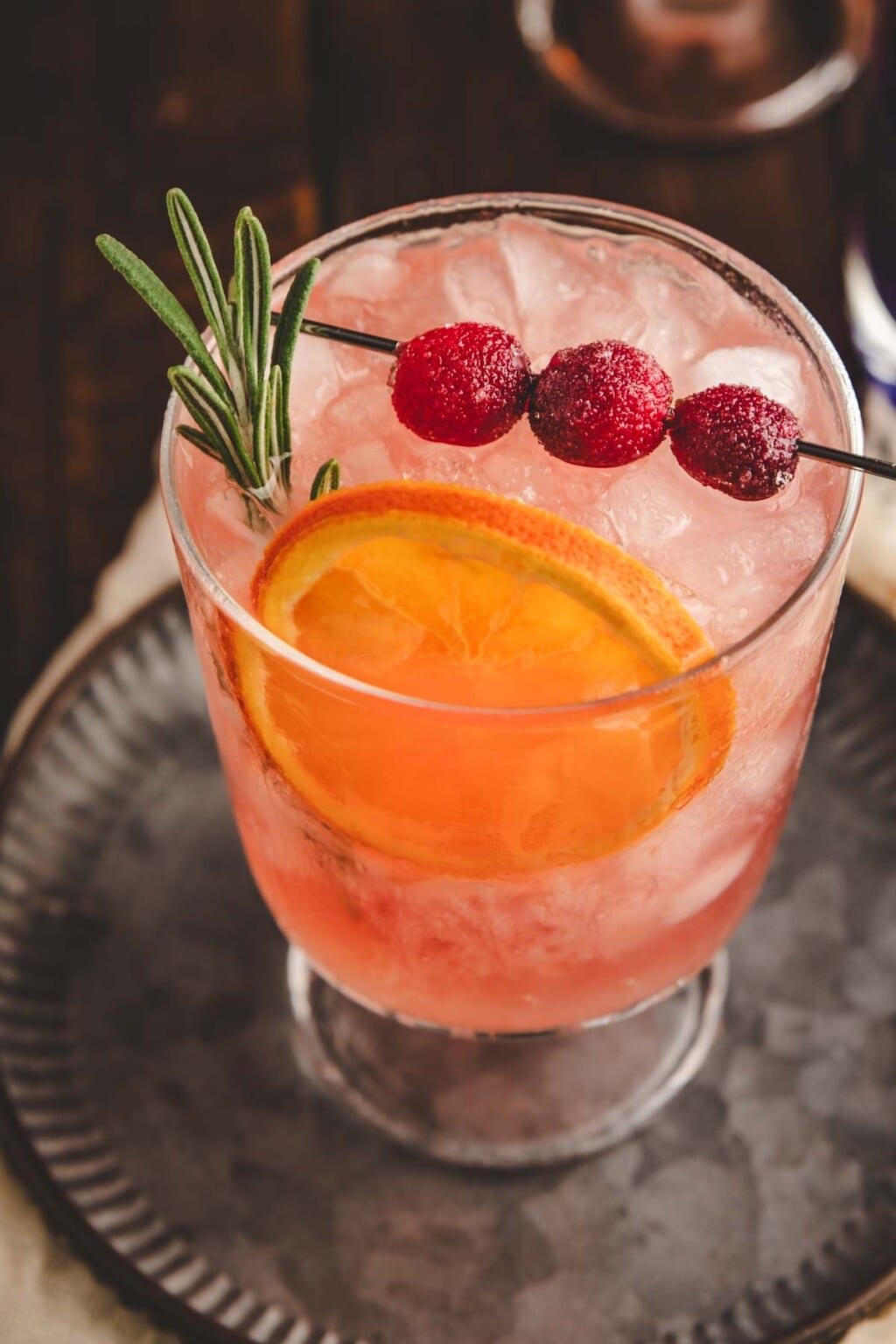 Easy Cranberry Gin Fizz Cocktail (Mocktail Option) Healthy Little Peach