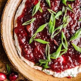 an overhead shot of a dairy free dip recipe