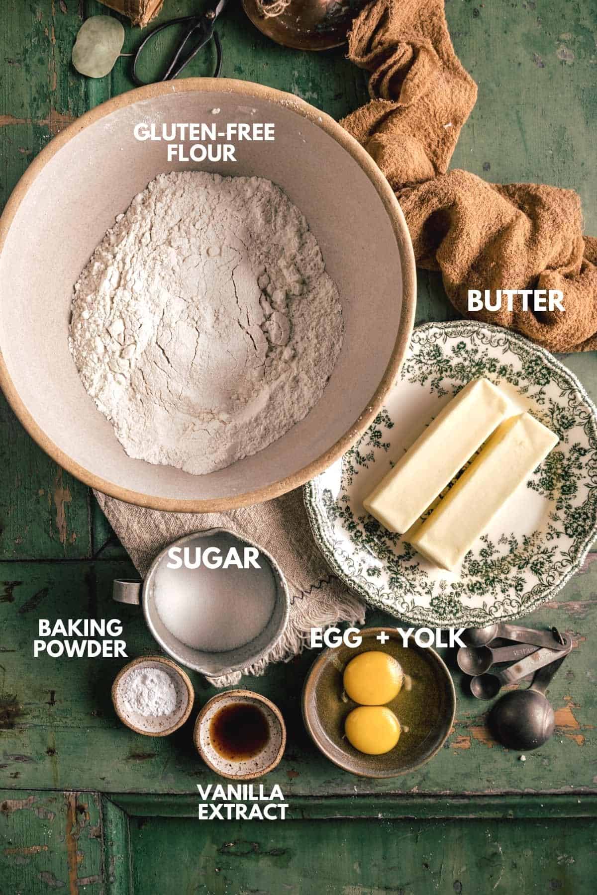 Gluten-Free Sugar Cookie Ingredients