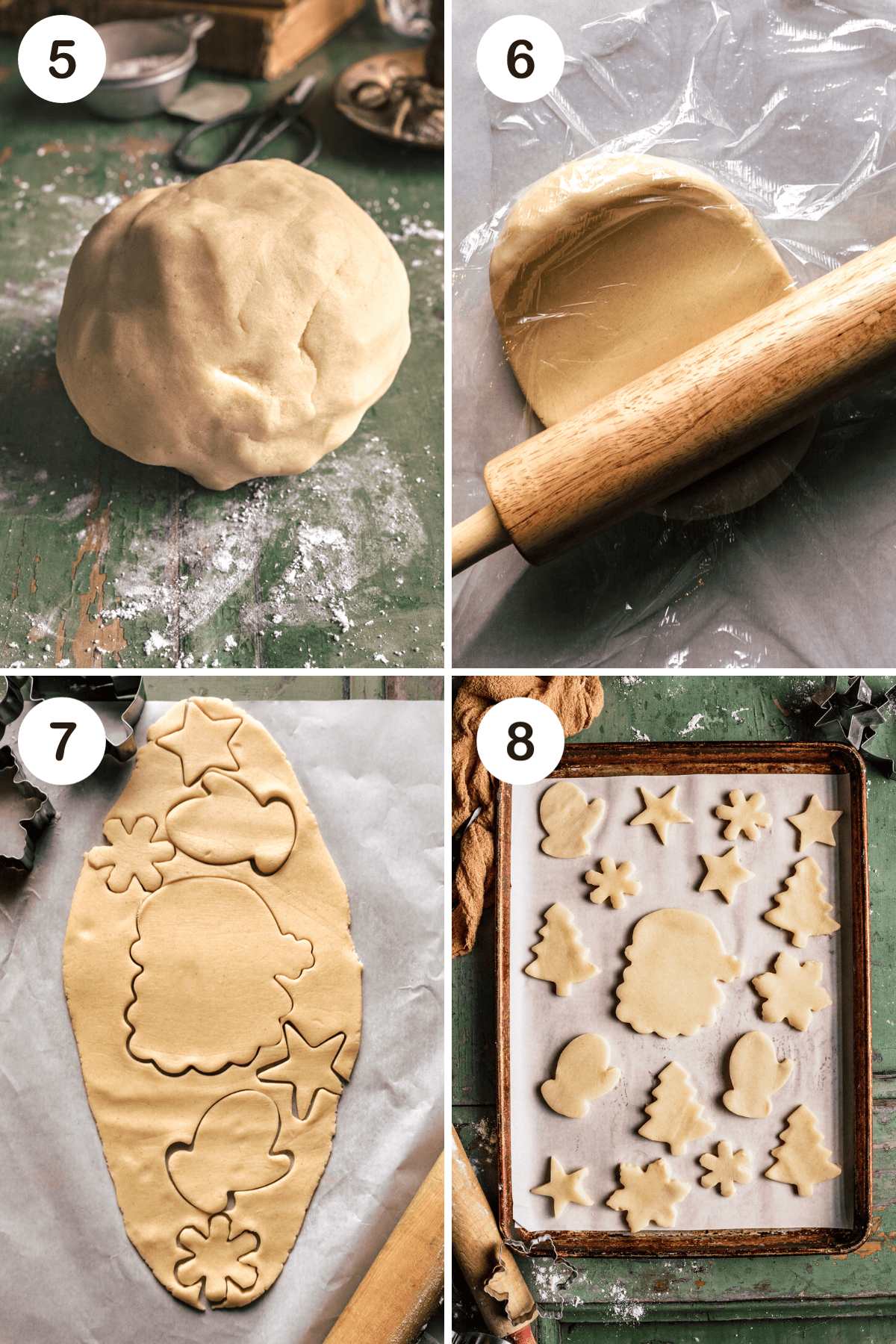 step by step shots for gluten free sugar cookies