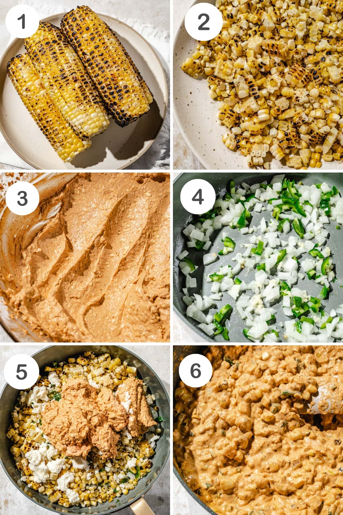numbered step by step photos showing how to make this recipe 