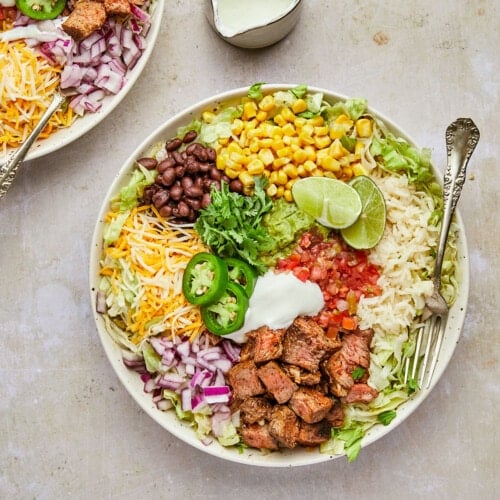 Steak Burrito Bowl (Chipotle Copycat) - Healthy Little Peach