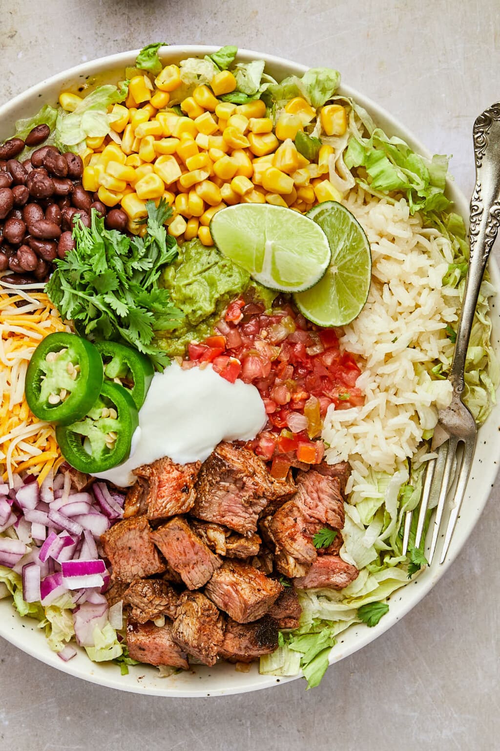 Healthy Steak Burrito Bowls