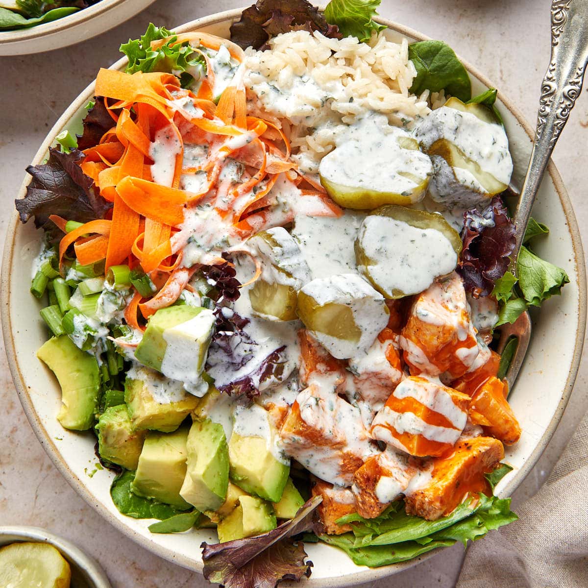 Healthy Buffalo Chicken Salad {Easy!}