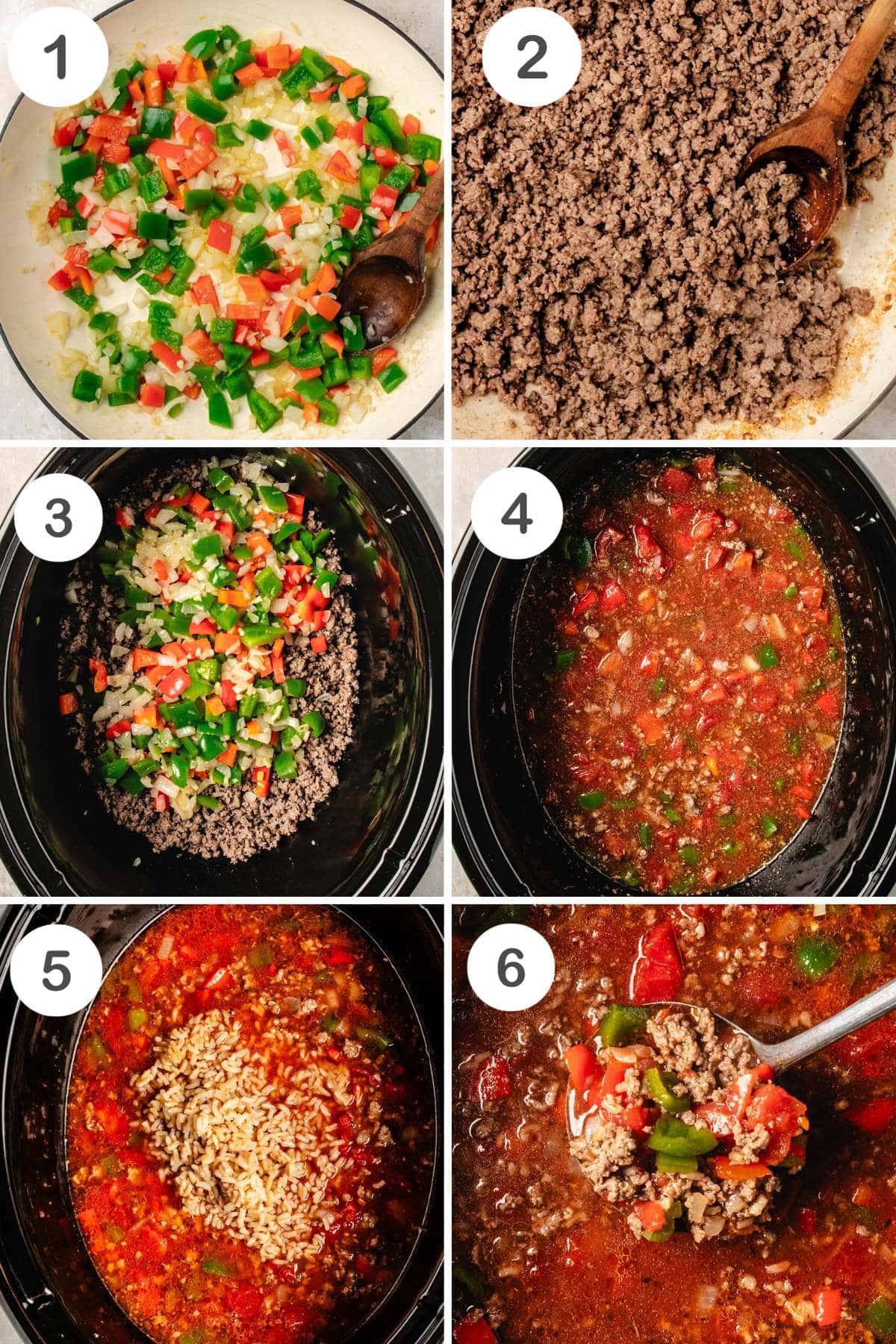 numbered step by step photos showing how to make this recipe
